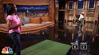 Mo'ne Davis Pitches Against Jimmy Fallon