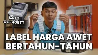 CETAK LABEL BARCODE | INSTAL DAN CARA PENGGUNAAN SATO CG-408TT