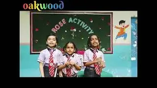Rose Flower Activity by Nursery, LKG and UKG in Oakwood The Rajahmundry School 2025 26
