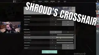 Shroud's crosshair settings