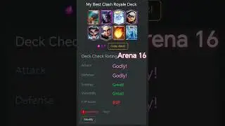 Best deck for Arena 16 #clashroyale #shorts #viral #pekka #mobilegaming #clashshort #goblin
