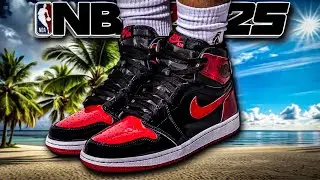 HOW TO MAKE Air Jordan 1 High OG &ldquo;Patent Bred&rdquo; In NBA 2K25 Shoe Creator