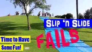 SLIP and SLIDE FAILS at the Long Beach AQUARIUM!!!