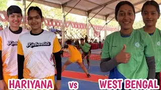 HARIYANA vs WEST BENGAL U19 National School Girls Kabaddi Championship Himachal Live