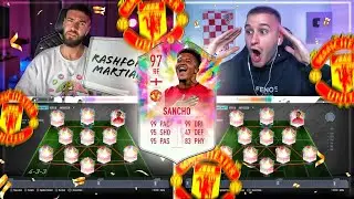 FIFA 20: SANCHO MAN UNITED TRANSFER SQUAD BUILDER BATTLE 🔥🔥 IamTabak vs Wakez !!