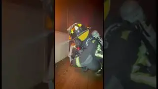 Firefighter save cat from burning house #ringcamera #viral #cry #sad #hero