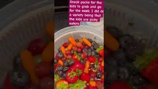 Weekend snack packs #foodie #singlemom #snacks #food #newyoutuber #autism #adhd #higuys