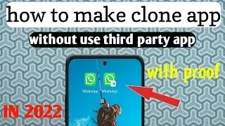 how to make clone app without use third party app #technicalrk #clone #cloneapp