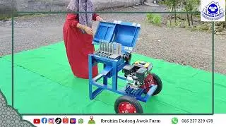 Mesin Cacah Rumput 24 Mata pisau - Pakan Ternak Kambing Domba Sapi super halus- Otw Kandis Siak Riau