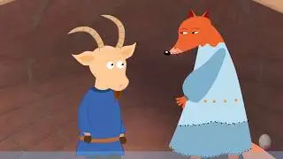 ЛИСА И КОЗЁЛ. Русская сказка. Сказка для самых маленьких. Мультфильм для детей.