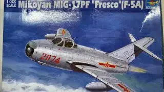 Trumpeter Mikoyan MIG-17PF Fresco F-5A 1/32 Scale Model Aircraft