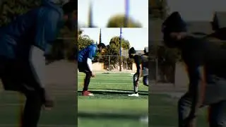 DB specialist Oliver Davis working w/ Jalen Ramsey of the LA Rams