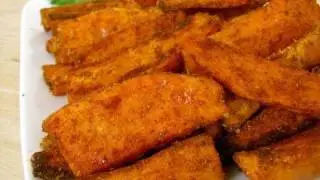 Easy - Baked Sweet Potato Wedges Recipe with Garlic Dipping Sauce