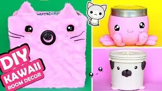 DIY KAWAII decoração para quarto com MATERIAL RECICLÁVEL feat Lod Moraes