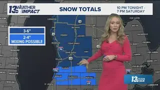 13 ON YOUR SIDE Extended Forecast: Additional Snowfall Expected This Weekend