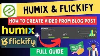 How to Create Video ADS of Ezoic From Blog Posts in HUMIX And FLICKIFY And Some Extra Money 2024