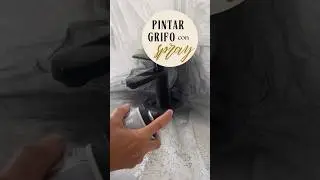 Pintar Grifo con Spray. #pintar #spray #grifo #hazlotumismo #ideasdecoracion #diy #ba&ntilde;os #renovar