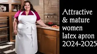 Beautiful women over 40-50 latest leather apron outfit ideas#2024