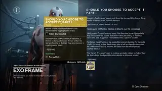 Should You Choose To Accept It, Part 1 (Revision Zero Catalyst 1)