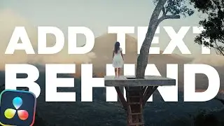 Put TEXT BEHIND your subject without complex masking | DaVinci Resolve