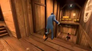TF2 frag #1, leap stab on harvest