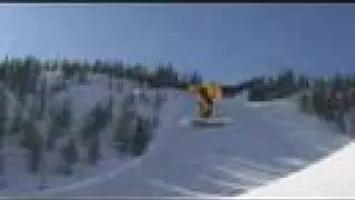 Docta P Airboarding flying off a jump on his Airboard
