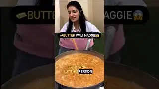 BUTTER WALI MAGGIE😱#youtubeshorts #trending #reactionvideo #reaction #asmr #youtube #maggi #foryou