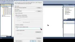 How to Connect Sql Server to Microsoft Visual Studio