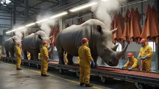 Inside the Rhino Horn Bio Lab  From Rough Keratin to Anti Aging Medicine Full Process