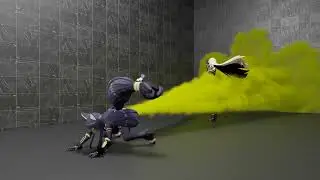 【blender】Gas attack(No sound)(fart animation)