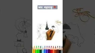 Maharashtra Day 🚩 Special #drawing #shorts | Monika's Art & Drawing 🎨