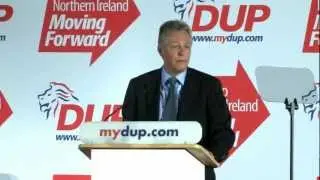First Minister, Peter Robinson MP, speaks of NI Economy in Leader's Speech at DUP Conference 2012