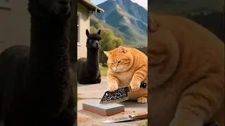 🐴😺Donkey VS Cat Fight😂😂