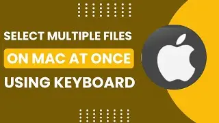 How To Select Multiple Files on Mac at Once! Using Keyboard