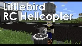 Радиоуправляемый вертолет Littlebird (ванильное творение Minecraft)