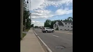 Driver makes illegal left turn #stoneham #massachusetts #walk