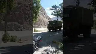 the Pakistani army truck Travaling on karakurom highway #army #karakuroamhighway