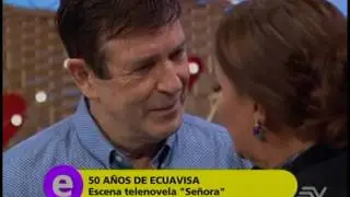 El beso de Carlos Mata y Tábata Gálvez en una escena de 'Señora'