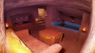 69 Day Building Cave Platinum Underground Swimming Pool With Private Living Room