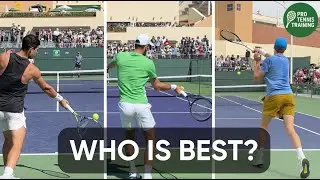 Alcaraz vs Djokovic vs Sinner: Who Has the Best Groundstrokes?