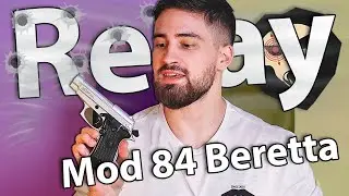 Охолощенный пистолет Retay Mod 84 Beretta 9 мм P.A.K (Хром) видео обзор