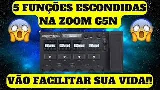 FUNÇÕES ESCONDIDAS NA G5N