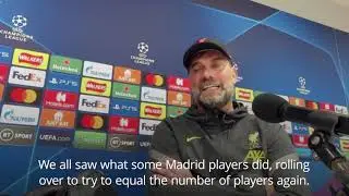 Liverpool boss Jurgen Klopp admits he hated having to substitute Sadio Mane