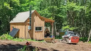 Heavy Equipment! Grading and clearing the land surrounding the Off Grid Cabin