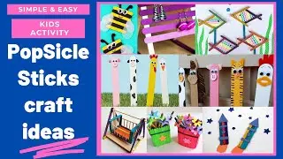 Easy Popsicle Stick Craft Ideas For Kids / Ice Cream Stick Craft Ideas  / Kids Crafts