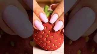 Hyperrealistic Kinetic Sand Strawberry Crush 🍓 #asmr #kineticsand #kineticsandasmr #shorts #ai