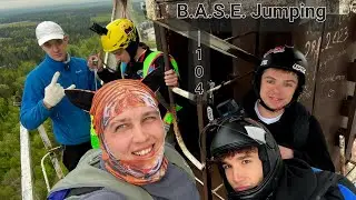 B.A.S.E. JUMPING. A-104. Мытищи. Доброе/бодрое утро. Клуб весёлых и находчивых. 4К. Adrenaline.