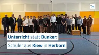 Unterricht statt Bunker: Sch&uuml;ler aus Kiew besuchen Herborn