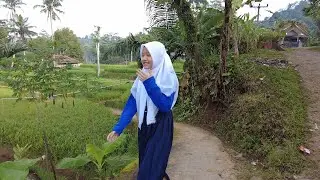 Bikin Rindu Saat Sekolah Dulu Di desa, Suling Kecapi Sunda Merdu. Suasana Pedesaan Garut Selatan