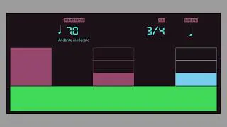 Metr&oacute;nomo/Metronome 70 BPM 3/4